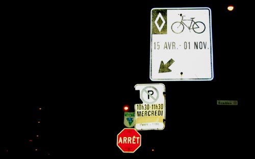 fietspad bord